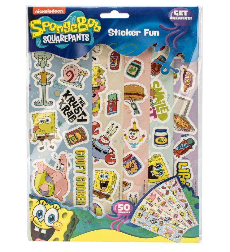SpongeBob Sticker Fun - PartyErasers