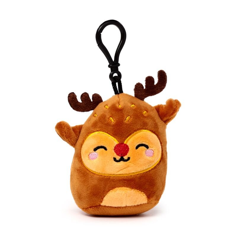 Squidglys Festive Friends Christmas Plush Keyring - PartyErasers