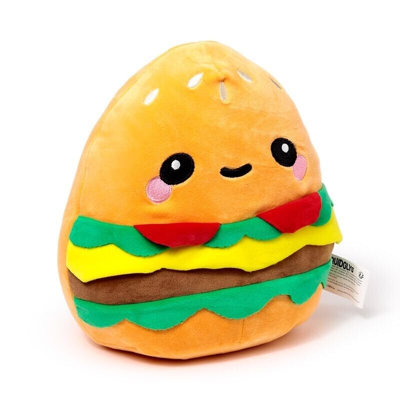 Squidglys Plush Toy - Foodiemals Hammy the Burger - PartyErasers