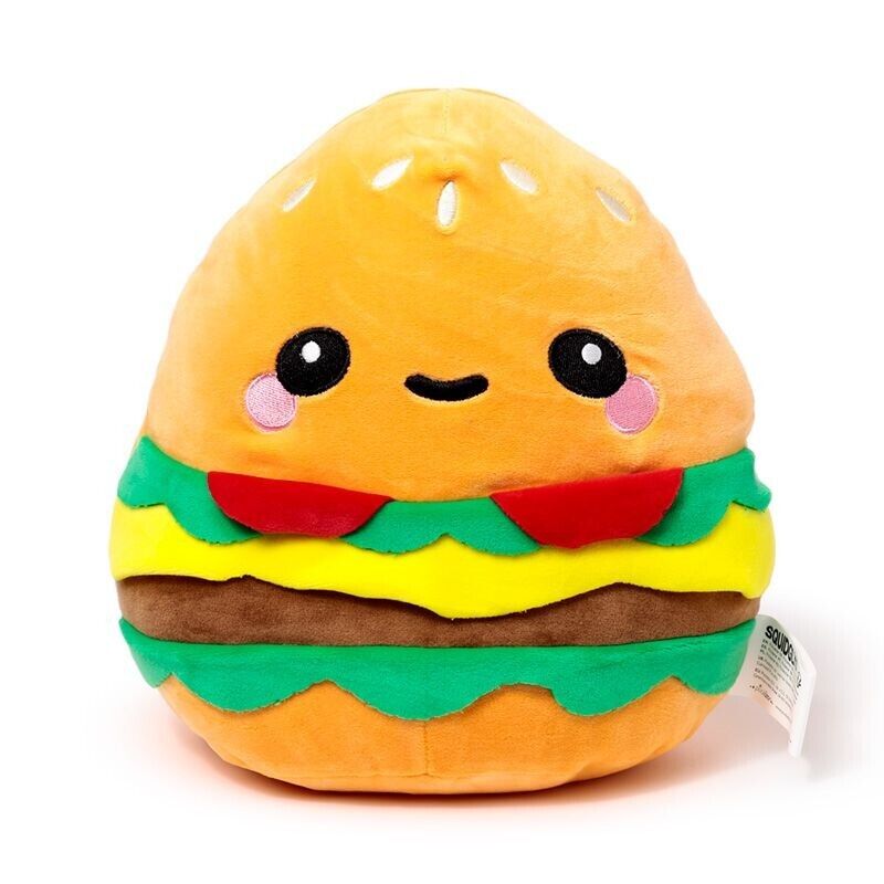 Squidglys Plush Toy - Foodiemals Hammy the Burger - PartyErasers