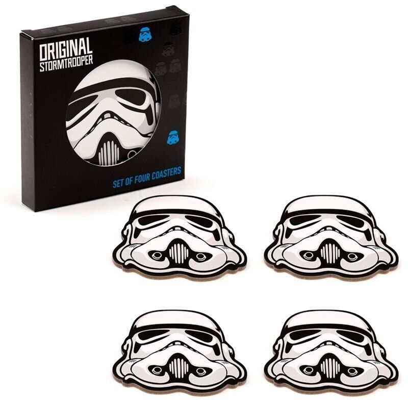 Star Wars The Original Stormtrooper Set of 4 Cork Coasters - PartyErasers