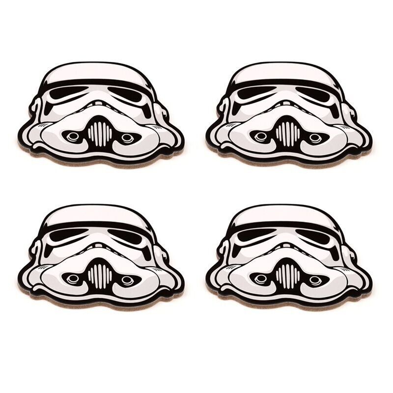 Star Wars The Original Stormtrooper Set of 4 Cork Coasters - PartyErasers