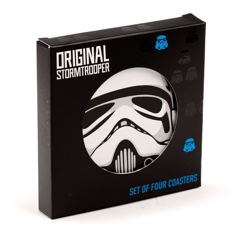 Star Wars The Original Stormtrooper Set of 4 Cork Coasters - PartyErasers