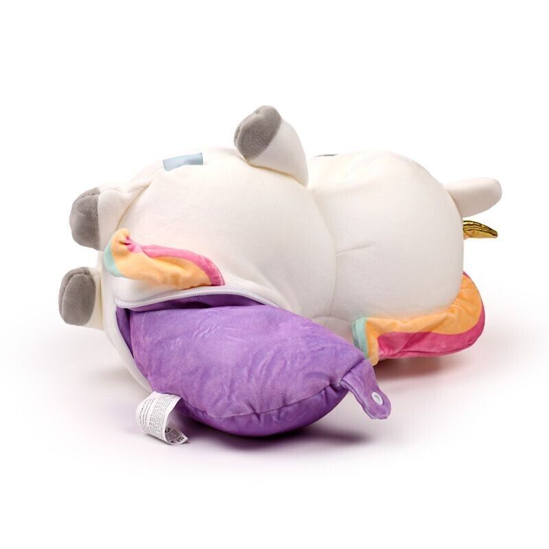 Swapseazzz Adoracorns 2 - in - 1 Plush Travel Pillow & Toy - Unicorn - PartyErasers