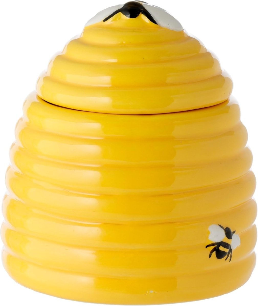 The Nectar Meadows Ceramic Beehive Pot and Spoon Kitchenware - PartyErasers