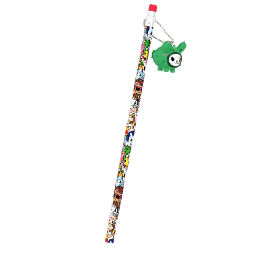 Tokidoki Pencil with Cactus Dog Mascot Cactus Girl Mascot Donutella Mascot - PartyErasers