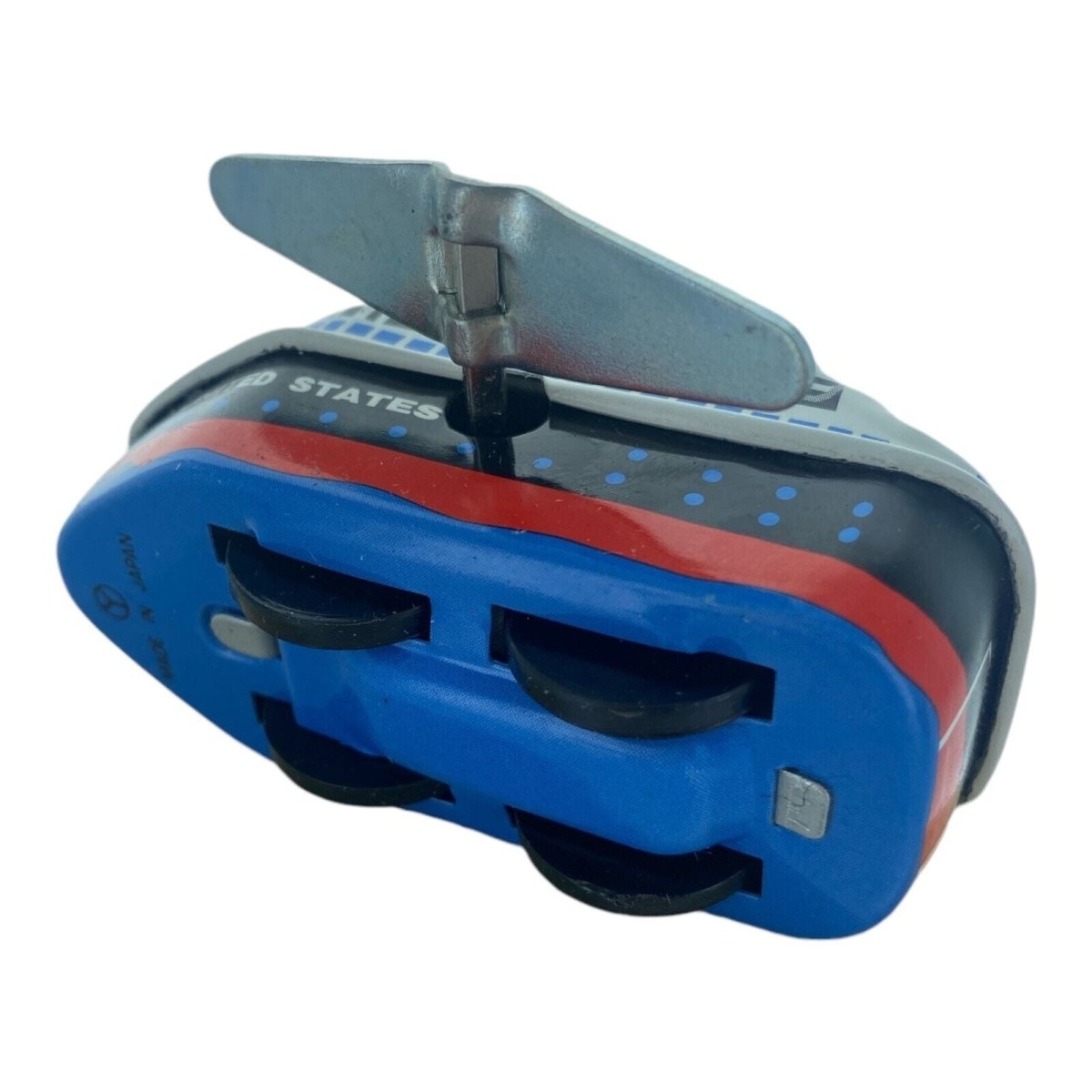 Vintage Windup Tin Toy Small Ship Vessel Sea Cargo Cruise - PartyErasers