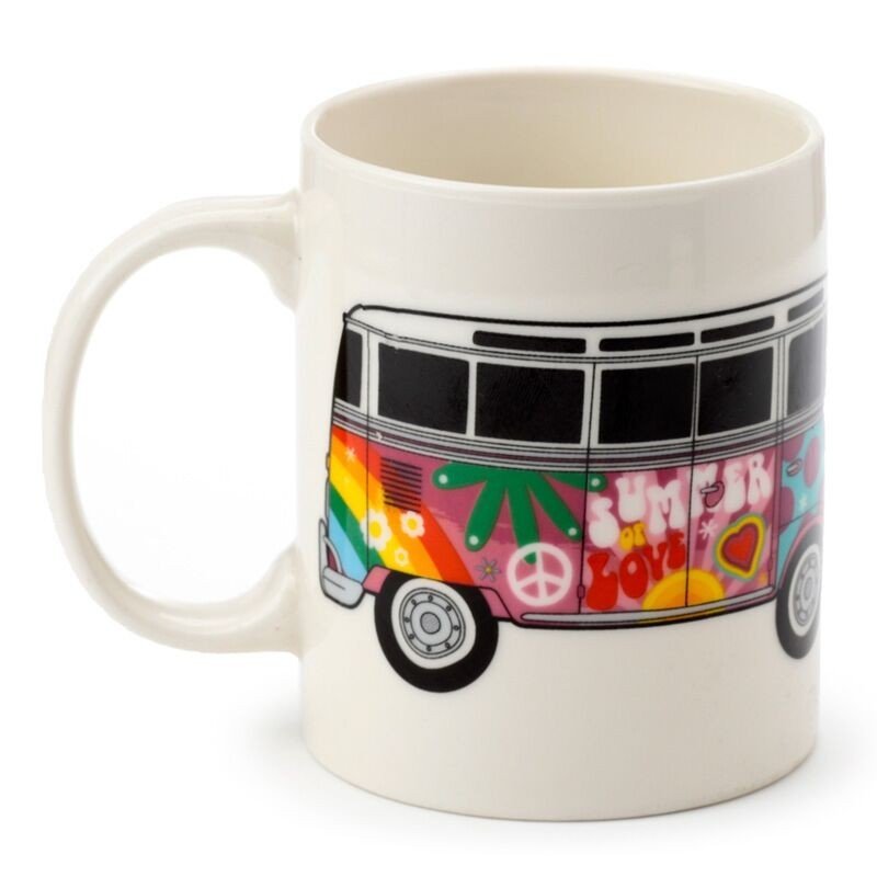 Volkswagen VW T1 Camper Bus Summer Porcelain Mug - PartyErasers