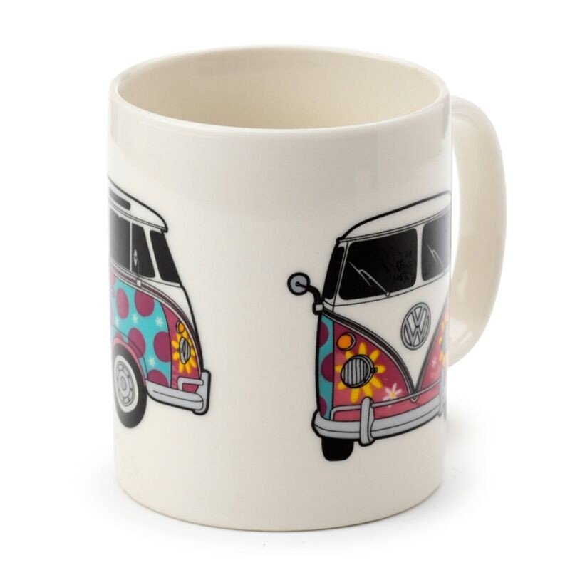 Volkswagen VW T1 Camper Bus Summer Porcelain Mug - PartyErasers