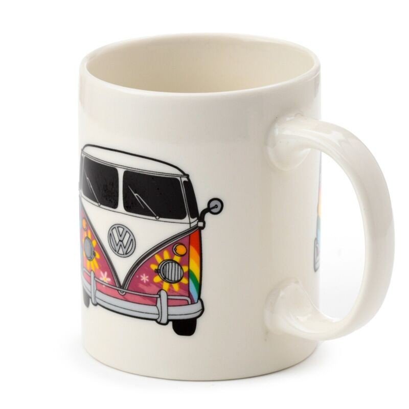 Volkswagen VW T1 Camper Bus Summer Porcelain Mug - PartyErasers