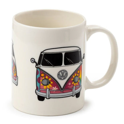 Volkswagen VW T1 Camper Bus Summer Porcelain Mug - PartyErasers