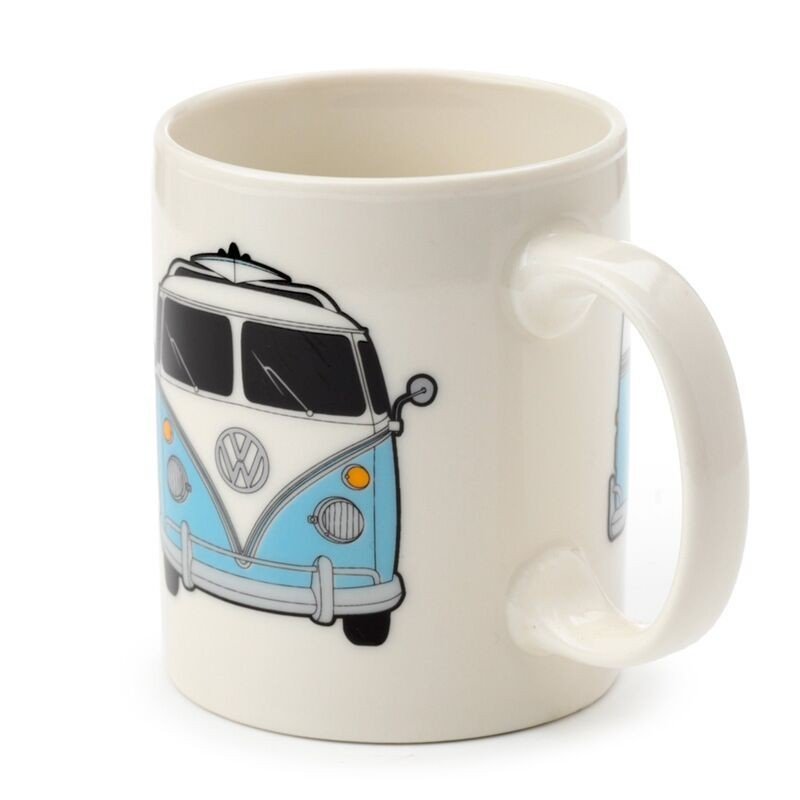 Volkswagen VW T1 Camper Bus Surf Begins Porcelain Mug - PartyErasers
