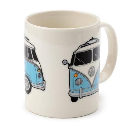 Volkswagen VW T1 Camper Bus Surf Begins Porcelain Mug - PartyErasers