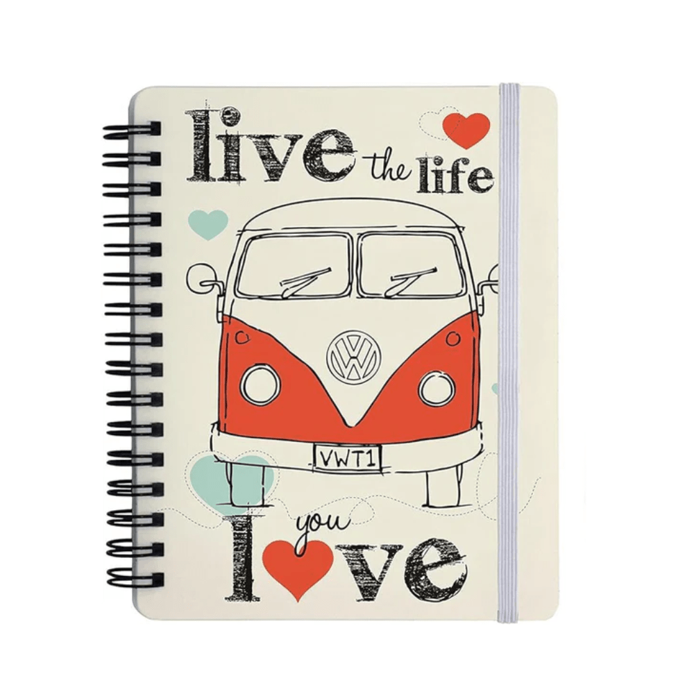 VW Volkswagen Notebook - Live the life you love - PartyErasers