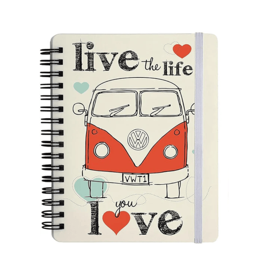 VW Volkswagen Notebook - Live the life you love - PartyErasers
