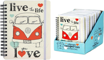 VW Volkswagen Notebook - Live the life you love - PartyErasers