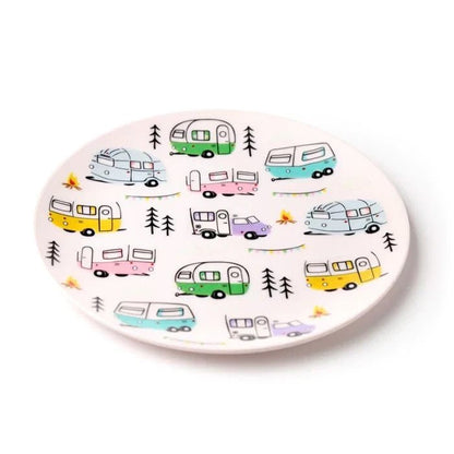 Wildwood Caravan Set of 4 RPET Picnic Plates BPA Free Perfect Gift - PartyErasers