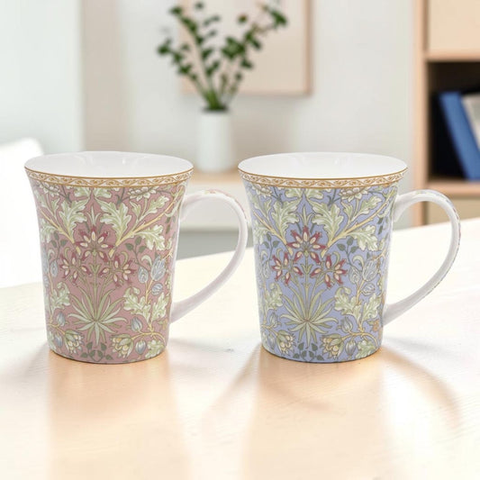 William Morris Hyacinth Mugs (Set of 2) - PartyErasers