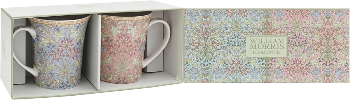 William Morris Hyacinth Mugs (Set of 2) - PartyErasers