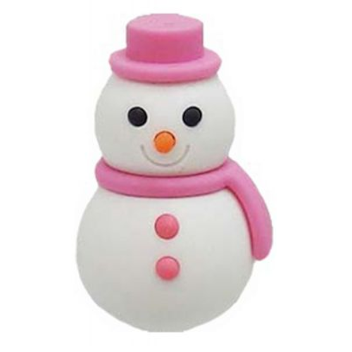 Iwako Snowman Eraser : Japanese Kawaii Mini Puzzle : Colors